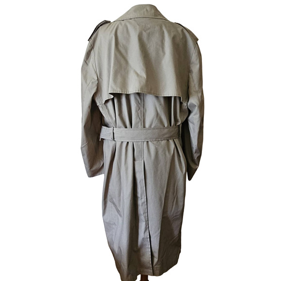 Vintage Khaki Trench Coat Size 42 - Picture 3 of 6